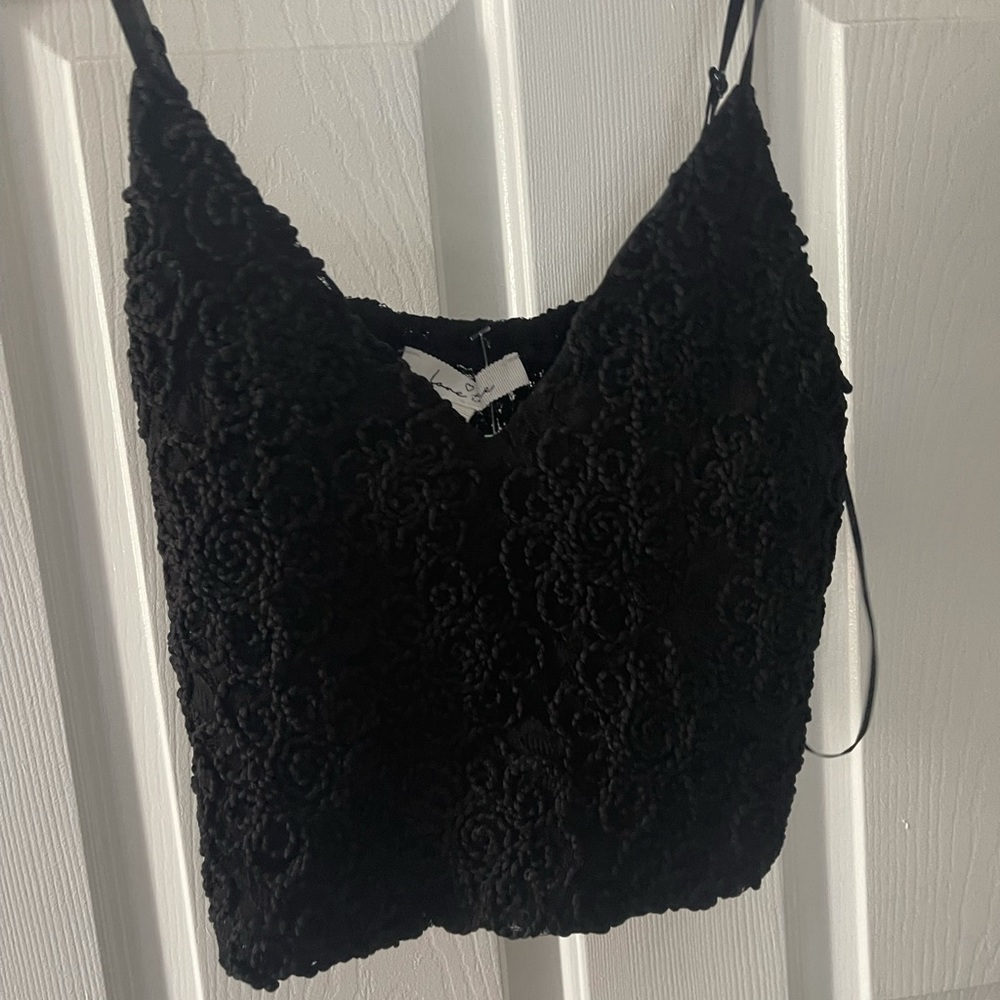 Black Lace Tank Top